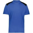 thumbnail image 2 of Holloway 223501.289.2XL Momentum Team T-Shirt, Royal & Black - 2XL, 2 of 5