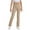 Gpants133-Khaki, variant on Teen Girls Casual Chino Pants High Rise Straight Cut Zip Button Closure Schoolwear Fall Everyday Bottoms,Sizes 9-10 Years