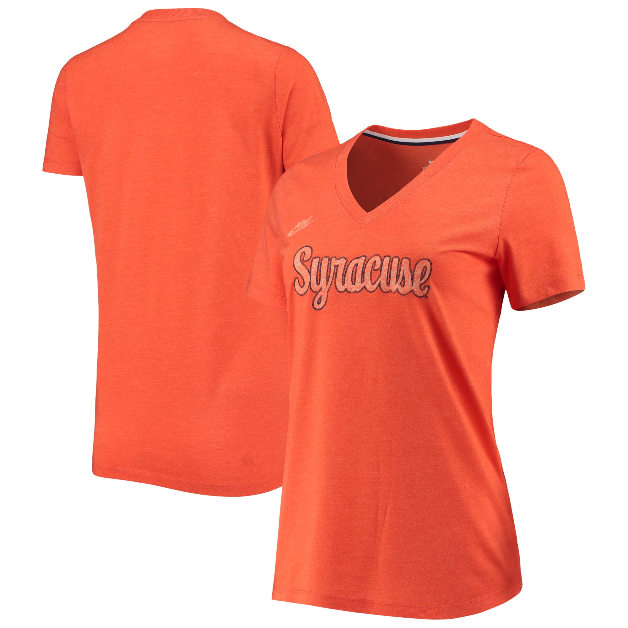 orange nike t shirt women's