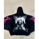 thumbnail image 1 of Sudadera con capucha de talla grande, informal, sencilla, con letras Harajuku retro coreanas, ropa de calle, sudadera holgada deportiva Y2K, sudadera de baloncesto punk, 1 of 1