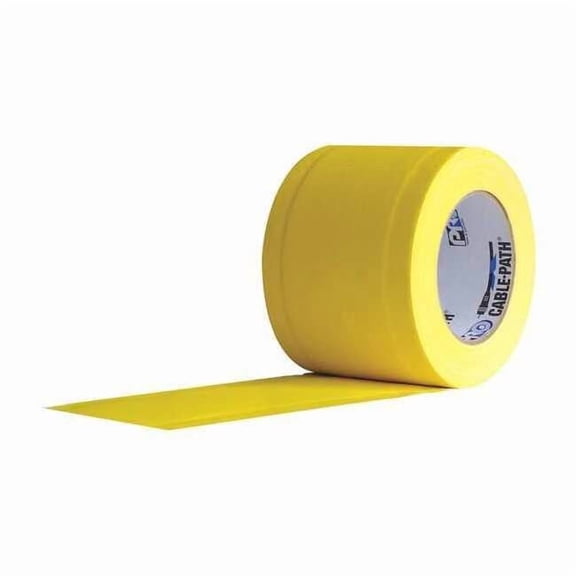 Protapes Gaffer's Tape, Yellow, 30 yd L, 6 in W Cable Path