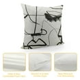 thumbnail image 4 of WERPE  Pillowcases White Black Abstract Face Geometric Print Decorative Bed Pillow Covers with Envelope Closure Hotel Quality Soft Breathable, 4 of 5
