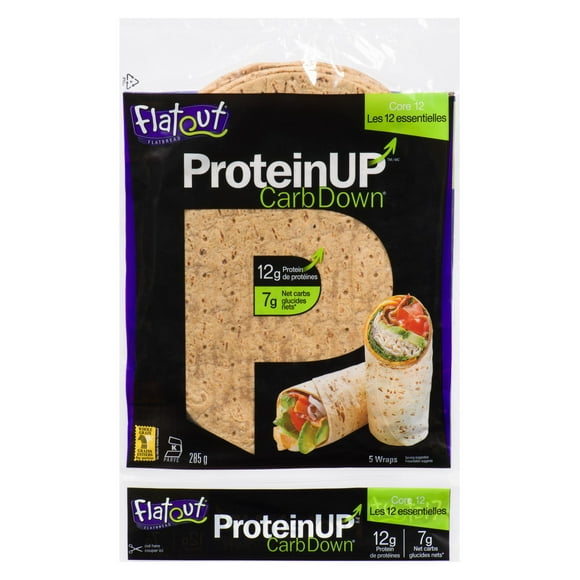 Flatout Protein Up Core 12, Wheat Wrap