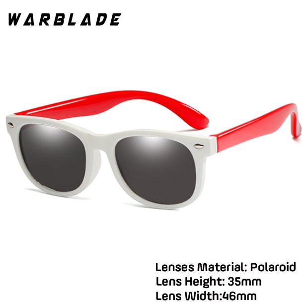 WarBlade, nuevas gafas de sol polarizadas para niños, gafas de sol para niños, gafas de seguridad de silicona para niños y niñas, gafas de regalo para bebés UV400, gafas con Boxe Tan Jianjun unisex