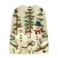 thumbnail image 5 of Rutainlusire Womens Trendy Casual Christmas Printed Comfy Cardigan Jackets 2025 Women's Casual Christmas Vintage Print Long Sleeve Cardigan Button Up Top Coat, 5 of 5
