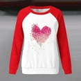 thumbnail image 4 of Haivin Valentine's Day Women's Funny Love Heart Graphic Shirt - Casual Long Sleeve Pullover Top, 4 of 5