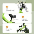 thumbnail image 5 of Besrey 5 in 1 Toddler Tricycle for Ages 1-5 Years,Kids Trike for Boys and Girls,Child Bicycles Balance Bike,Green, 5 of 12