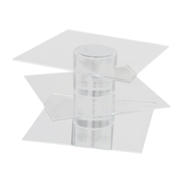 DOLITY Acrylic Cake Stand Cake Tier 3 Tier Flower Organizer Dessert Floating Table Cake Medium