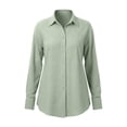 thumbnail image 6 of BUIGTTKLOP Button down Shirts for Women Cotton Long Sleeve Top Casual Loose Fitted Collared Blouses, 6 of 8