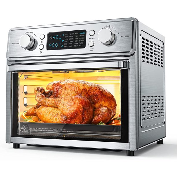 HomeRusso 24-in-1 Air Fryer Oven, 26.3 Quart Large Convection Toaster