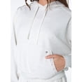 thumbnail image 6 of Celebrity Pink Women's and Women's Plus Lace Trim Hoodie Sweatshirt, Sizes XS-4X, 6 of 8