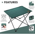 thumbnail image 6 of VILLEY Folding Camping Table with Carry Bag, Portable Lightweight Beach Table with Oxford Fabric and Reinforced Aluminum Panel for Outdoor, Camping, Picnic, Backyards, BBQ, 6 of 8