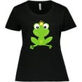 thumbnail image 3 of Inktastic Frog Prince, Cute Frog, Frog With A Crown Women's Plus Size T-Shirt, 3 of 5