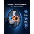 thumbnail image 6 of 20 Inch Wall Mount Fan, 3-Speed, 360° Tilting Head, Maximum Airflow 4700 CFM, Suitable for Industrial, Commercial, and Residential Use, Black, FOHERE, 6 of 9