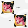 thumbnail image 3 of ZICANCN Teddy Bear Moon Mood Star Decorative Throw Pillow Covers, Bed Couch Sofa Decorative Knit Pillow Covers for Living Room Farmhouse, 22"x22", 3 of 8