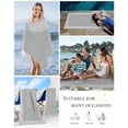 thumbnail image 5 of Grey Retro Greek Key Beach Towels Oversized Super Absorbent, Geometric Greece Ancient Rustic Lightweight Bath Towel Quick Dry Sets For Bathroom/Pool/Rv Camping/Beach Play/Gym Room/Picnic 31"x62", 5 of 8