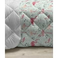 thumbnail image 3 of Botanical Down Alternative Comforter, Floral and Leaves Ornaments Peony Vintage Tones Repetitive Illustration, Microfiber Quilt for All Season, 5 Sizes, Dark Cocoa Eggshell, by Ambesonne, 3 of 3