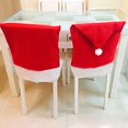thumbnail image 2 of Conjunto de 6 grandes, nuevo paquete, fundas para sillas de Navidad, sombrero de Santa Claus, color (rojo), decoración divertida en fiestas de boda, disfrute responsable y creativo, novedad Gi Feliz Sencillez, 2 of 5