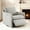 Light Gray, variant on Spruce & Spring 270-Degree Swivel Accent Chair with Power Footrest & Charging Ports, Cream