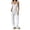 White, variant on Blmnix Pajamas for Women 2 Piece Pajama Set Sleepwear Sets Sexy Pajamas Pajama Pants Pink Square Neckline Sleeveless Long Soft Pajama Set for Women,M