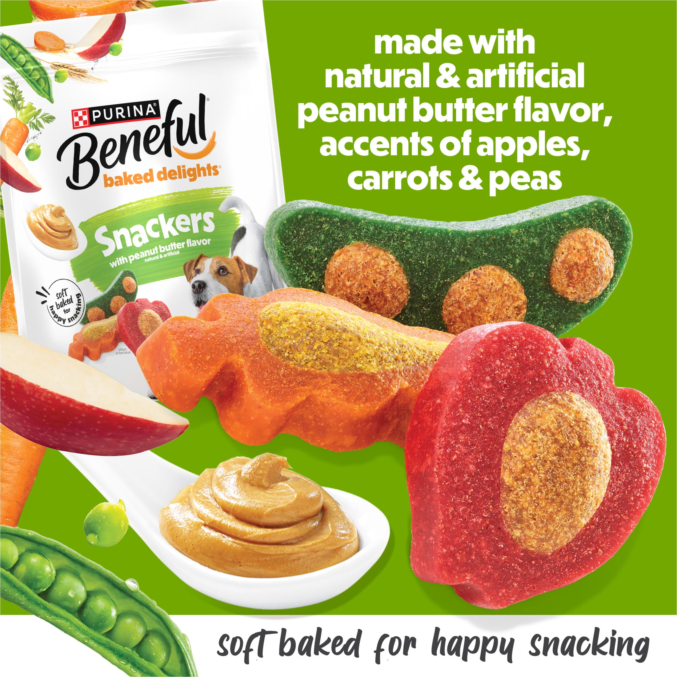 PurinaBeneful Baked Delights Snackers with Peanut Butter Fl