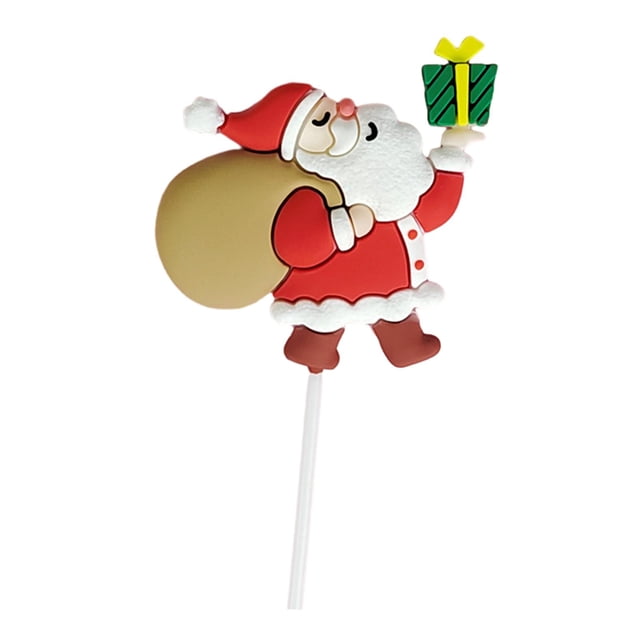 Christmas Cake Topper Cake Topper Holiday Reusable Theme Party Supplies Colorful M