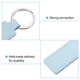 thumbnail image 4 of 4" PU Sublimation Keychain Blanks, Leather Key Fob with Rings for DIY Craft Car Key, Light Blue, 6 Pack, 4 of 6