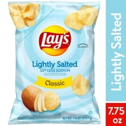 Lay's Potato Chips, Lightly Salted Classic Flavor, 7.75 oz Bag-Value Pack