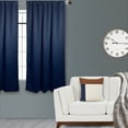 thumbnail image 2 of Your Chair Covers - 42 X 45 Inch Blackout Polyester Curtains with Rod Pocket Navy Blue - 2 Panels, 2 of 3
