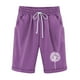 thumbnail image 1 of Mujeres Pantalones Cortos Casual, Cintura Elástica Día de la Independencia de la Impresión Pantalones Cortos con Cordón con Bolsillos para Verano Primavera de Uso Diario, Pantalones Cortos de Verano P, 1 of 4