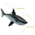 thumbnail image 4 of IFANLANDOR 4Pcs Inflatable Floating Shark Playthings Durable PVC Sharks for Birthday Beach and Celebration Parties, 4 of 5