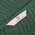 thumbnail image 6 of Superior Chevron 4-Piece Zero Twist Cotton Bath Towel Set, Plush and Ulta Soft Towels, Forest Green, 6 of 9