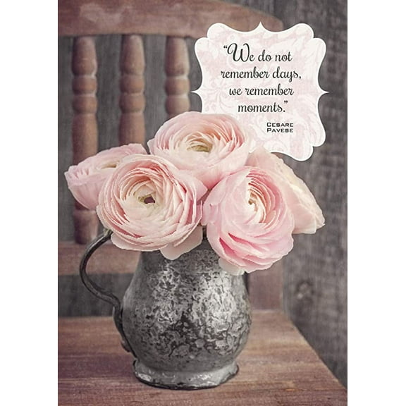 Jumbo Valentine's Day Greeting Card (8X11) by Paper Street | Single Supersized Card (Pink Roses)