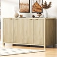 thumbnail image 1 of Sideboard Featuring Gold Handles & Large Interior Storage|55.12"W x 15.75"D x 32.87"H, 1 of 26