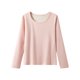 thumbnail image 1 of Ropa interior térmica para mujer, color sólido, cuello redondo, terciopelo grueso, manga larga, ajustada, ropa interior cálida, pijama de poliéster para mujer, 1 of 8
