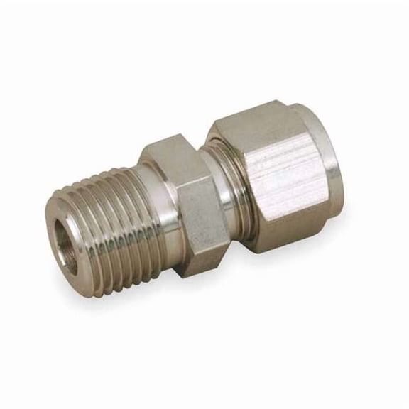 Parker 3/4" A-LOK x MNPT 316 SS Male Connector 12MSC12N-316
