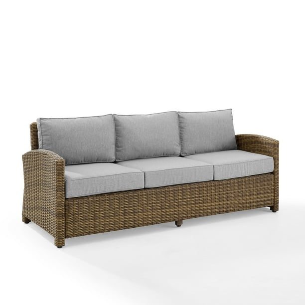 Crosley Furniture Bradenton Weather Resistant Resin Wicker Outdoor Sofa