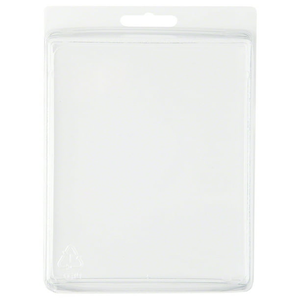 Clear Plastic Clamshell Package / Storage Container, 5.44" H x 4.44" W