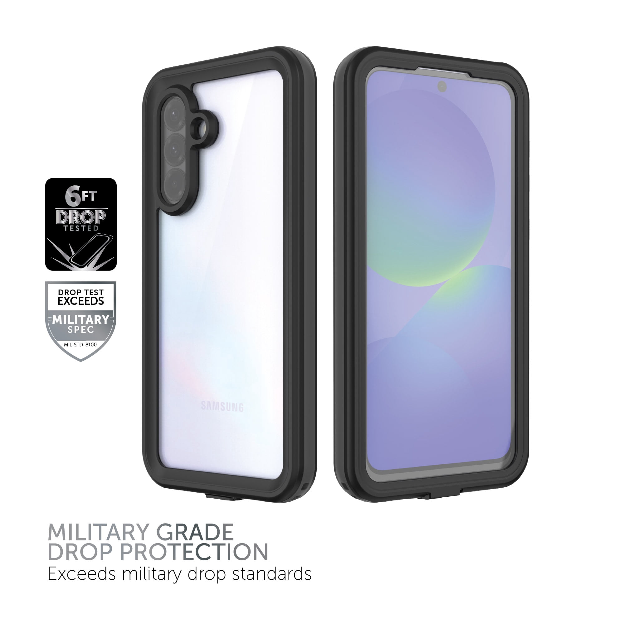 Body Glove Tidal Waterproof Phone Case for Samsung A37 5G / A36 5G - Black/Gray