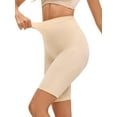 thumbnail image 4 of INSPIRE CHIC Women's Control Waist High Elasticity Thigh Shapers High-Waisted Butt Lifter Control Panties XL Beige, 4 of 5