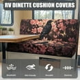 thumbnail image 4 of FOR U DESIGNS Raven Cherry Blossom Print 2 Pcs RV Dinette Cushion Covers Non-Slip Sofa Furniture Protector Comfortable 2 Seat Sofa Chair Cover Slipover for Travel Trailer Couch, 4 of 7