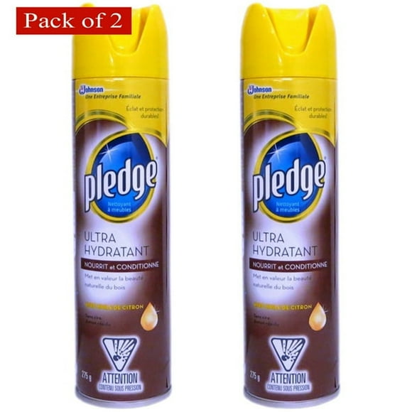 Pledge Extra Moisturizing Furniture Polish With Lemon Oil 275g (Pack of 2)