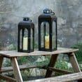 thumbnail image 7 of Wonder Garden Glass Iron Candle Outdoor Hanging Lanterns, 7 of 7