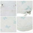thumbnail image 3 of Unique Bargains Heart-shaped Bow Makeup Bag for Travel White Blue Polyester, 3 of 6