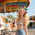 thumbnail image 4 of TIELUTT Carnival Headband with Sparkling Sequins A Festive Atmosphere Ignites the Event Table and Chairs Set Event Planner Organizer for Work Event Chairs Event Tent Graduation Party Decorations 2022, 4 of 4