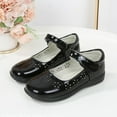 thumbnail image 4 of Miluxas Girls Mary Jane Flats School Uniform Shoes Strap Dress Shoes (Toddler/Little Kid/Big Kid) Black 5.5 Years, 4 of 7