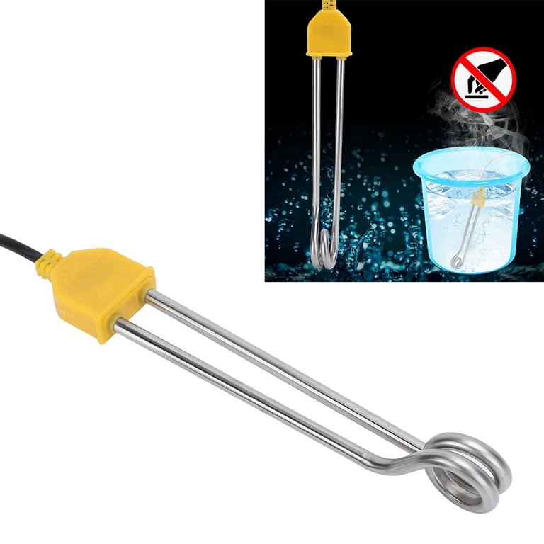 Tebru 1000W Portable Stainless Steel Immersion Water Heater for Heating  Coffee Tea Drinking 1.5m,Immersion Water Heater,Immersion Heater - Walmart .com