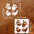 thumbnail image 2 of Ghost Stencil 11.8x11.8 inch Ghost Face Painting Stencil Plastic 4 Styles Ghost Pattern Stencil Halloween Decoration Stencil for Painting Art DIY Furniture Wall Floor Home Wooden Signs, 2 of 7