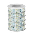 thumbnail image 2 of 5 Rolls Christmas Ribbon 1.5 inch Wide Decorative Ribbon for Gift Wrapping and Holiday Decorations Blue-green Plants, 2 of 7