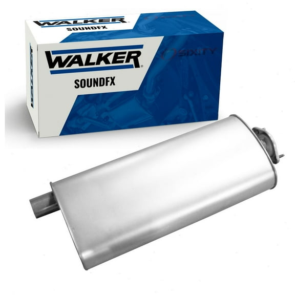 Walker SoundFX Exhaust Muffler compatible with Jeep Liberty 2.4L 2.8L 3.7L L4 V6 2002-2007